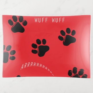 Trinket Tray for Dog Lovers - Paw Prints