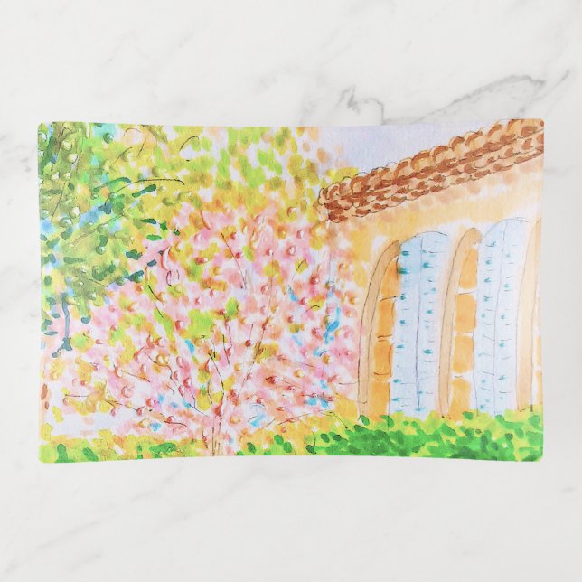 Trinket Tray French Scene (Front)