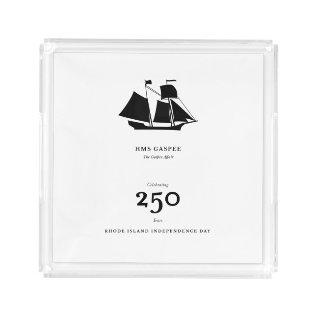 Trinket Tray — HMS Gaspee (Front)
