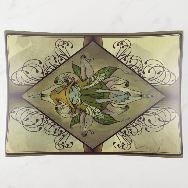 Trinket Tray in Lily Imp (Front)