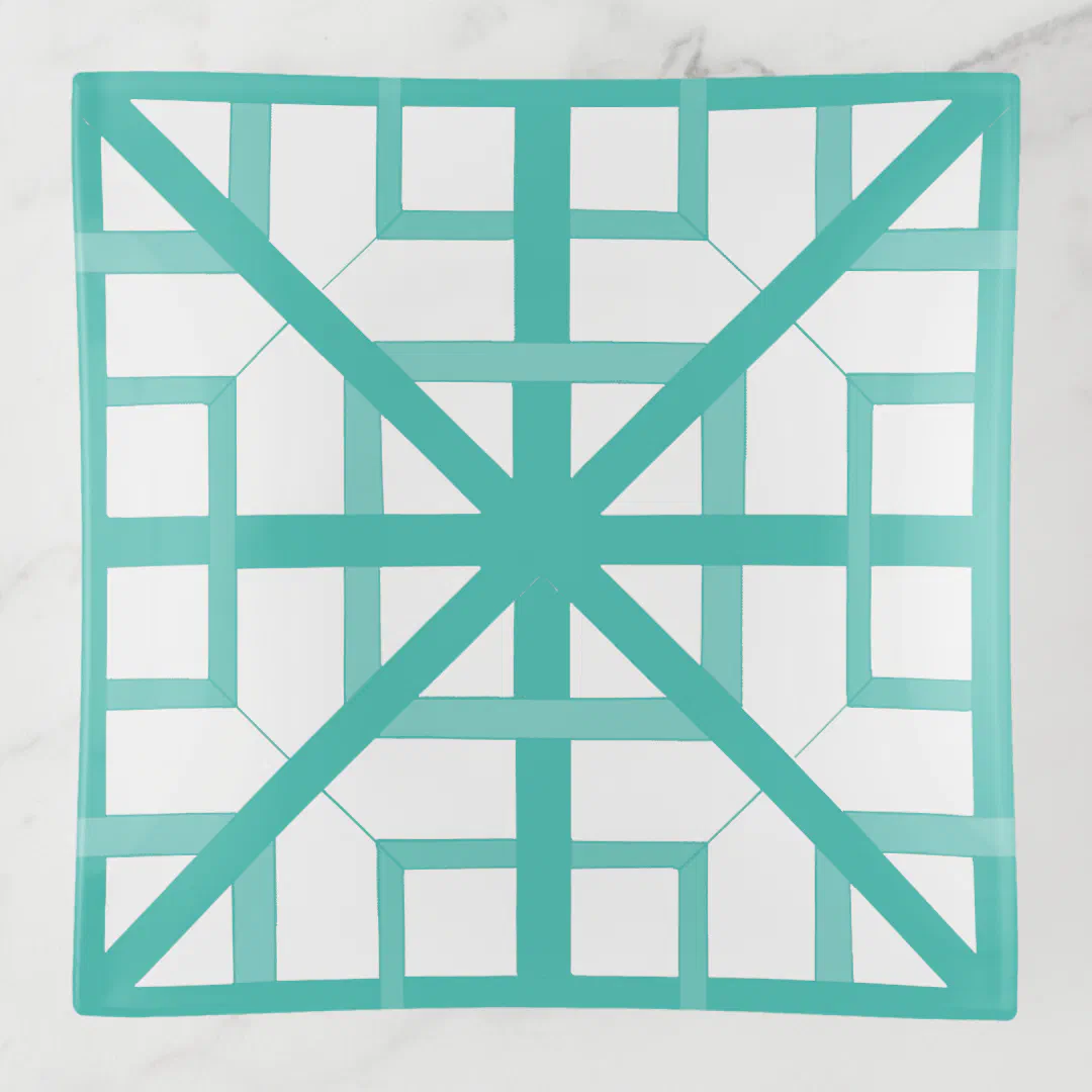 Trinket Tray - Interwoven Squares (Front)