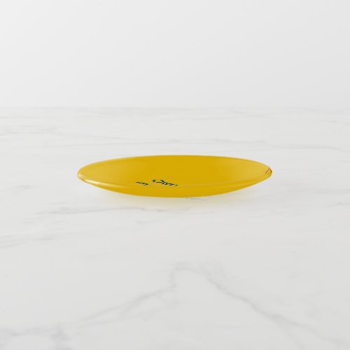 Trinket Tray Round uni Yellow