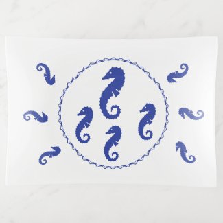 Trinket Tray - Sea Horses