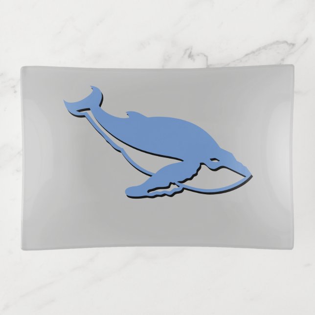 Trinket Tray - Whale (Front)