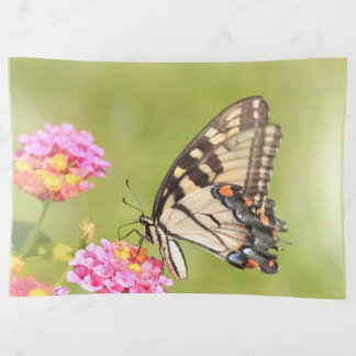 Trinket tray with tiger swallowtail butterfly