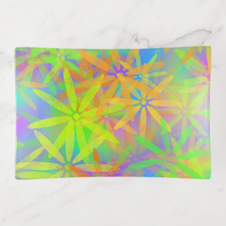 Trinkled Tray in colorful floral design