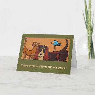 Trio birthday card