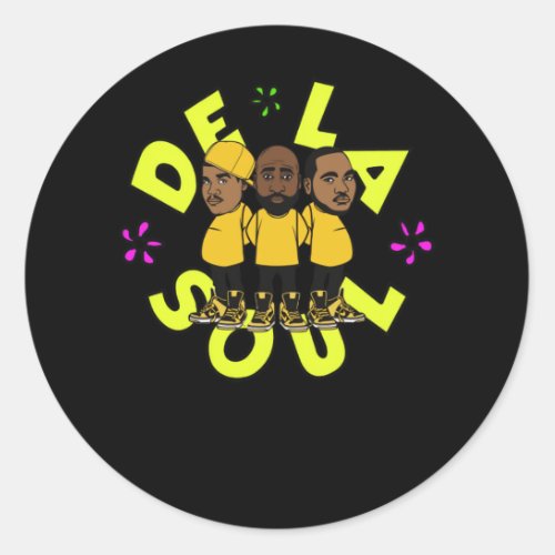 Trio De La Soul Classic Round Sticker