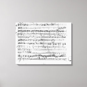 Trio, in E flat major 'Kegelstatt' Canvas Print