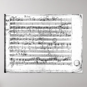 Trio, in E flat major 'Kegelstatt' Poster