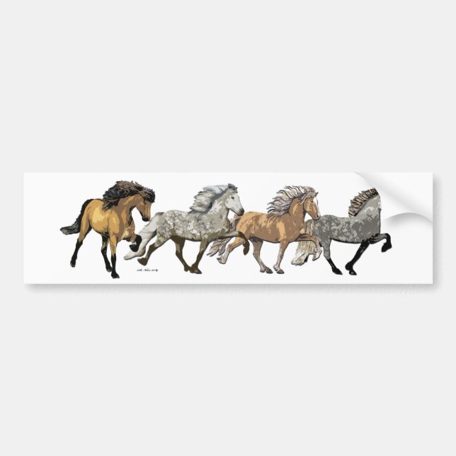 Trio in Tolt Bumper Sticker (Front)