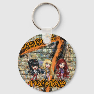 Trio In Trouble Keychain2 Keychain