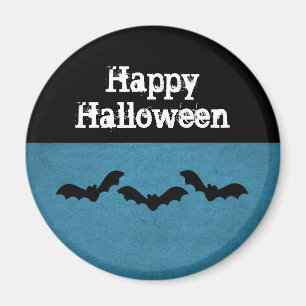 Trio of Bats Halloween Magnet, Dark Blue Magnet