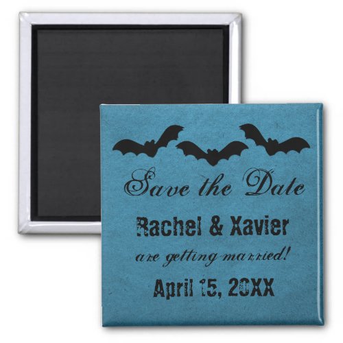 Trio of Bats Halloween Save the Date Magnet