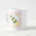 Trio of Bees with Flowers Large Coffee Mug