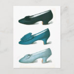Trio of Blue Shoes Postcard