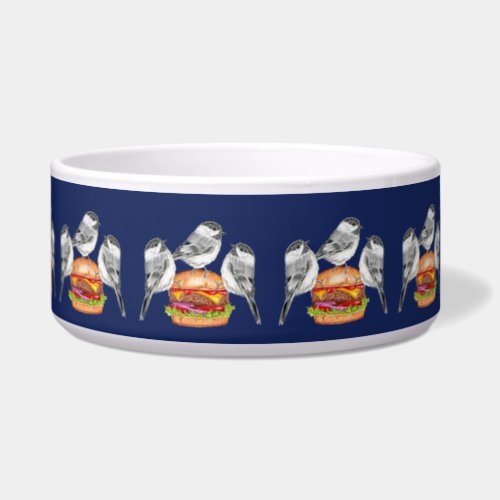 Trio of Chickadee Cheeseburger Birds Bowl