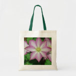 Trio of Clematis Pink and White Spring Vine Tote Bag