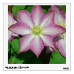 Trio of Clematis Pink and White Spring Vine Wall Decal