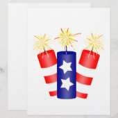 Trio of Firecrackers for the 4th of July (Front/Back)