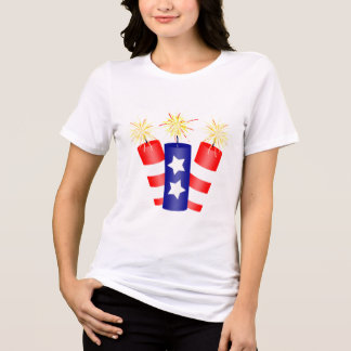 Trio of Firecrackers for the 4th of July Tri-Blend Shirt