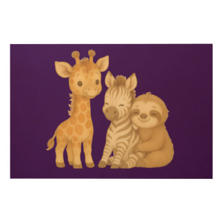 "Trio of Friends" Wood Wall Art
