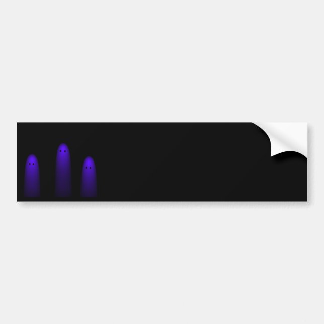 Trio of Ghosts ( Purple ) Bumper Sticker (Front)