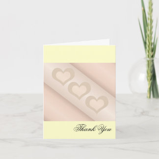 Trio of hearts... Thank You Card