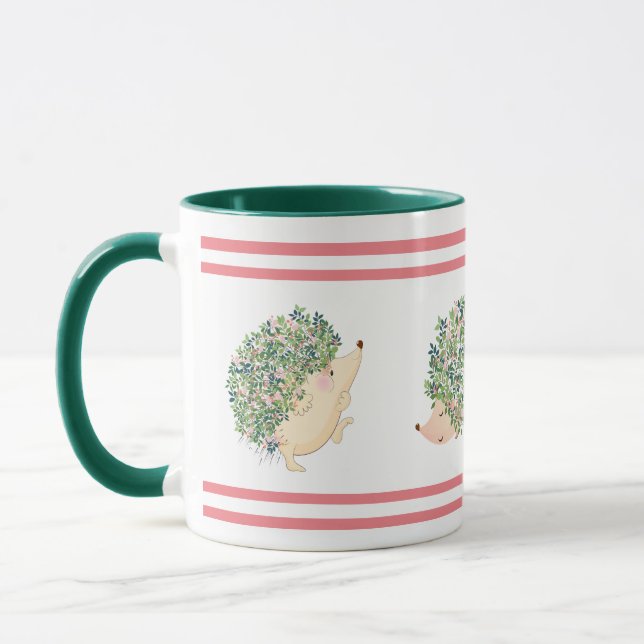 Trio of Hedgehogs Mug (Left)