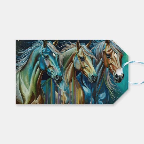 Trio of Horses  Gift Tags