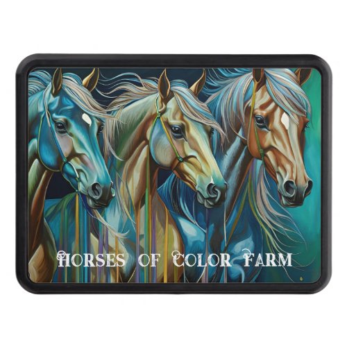 Trio of Horses  Hitch Cover