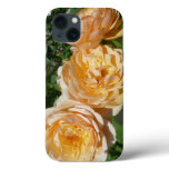 Trio of Peach Roses Floral iPhone 13 Case
