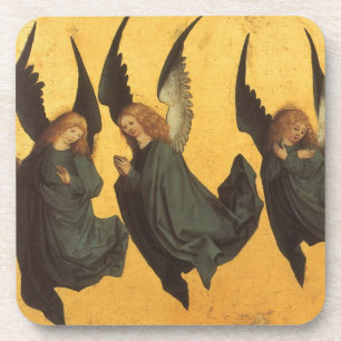 Trio of Renaissance Angels by Master of Housebook Beverage Coaster