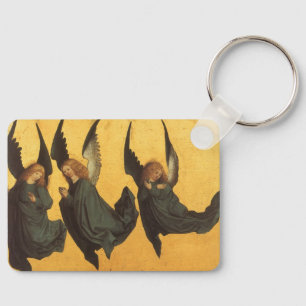 Trio of Renaissance Angels by Master of Housebook Keychain