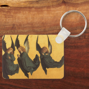 Trio of Renaissance Angels by Master of Housebook Keychain