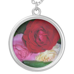 Trio of Roses Necklace