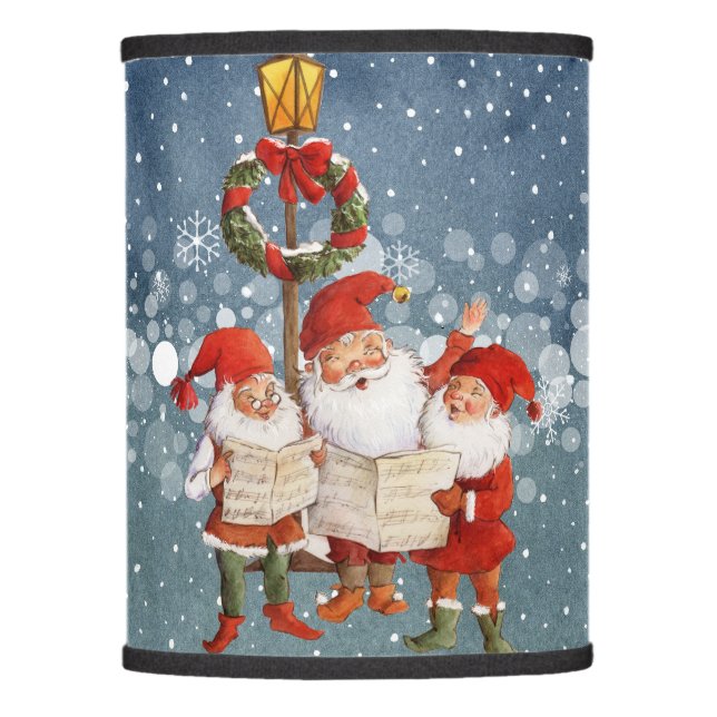 Trio of Singing Elves Lamp Shade (Front)
