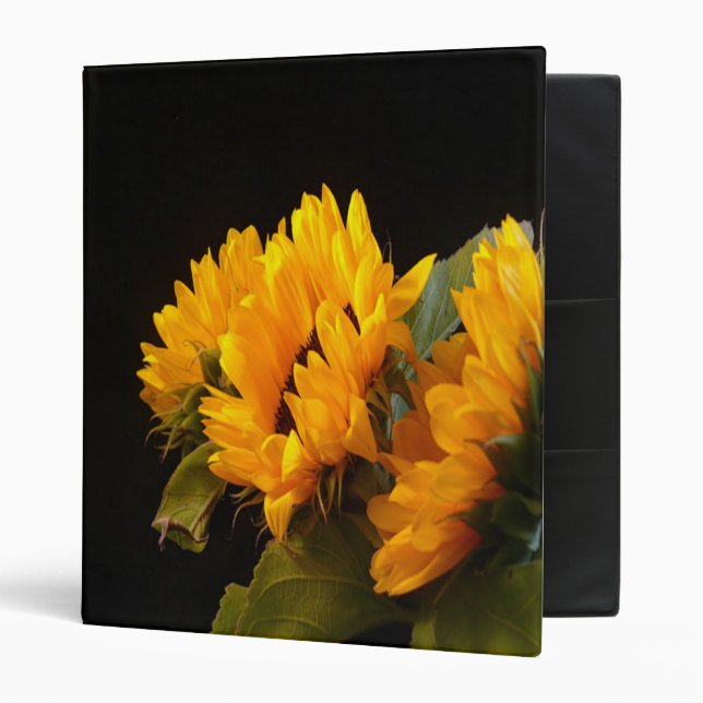 Trio of Sunflowers Binder (Front/Inside)