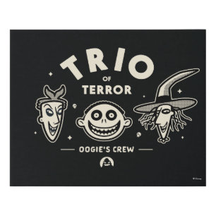 Trio of Terror - Oogie's Crew Faux Canvas Print