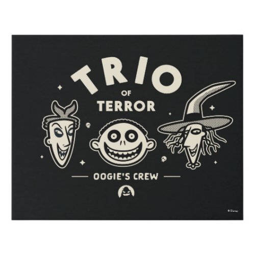 Trio of Terror _ Oogies Crew Faux Canvas Print
