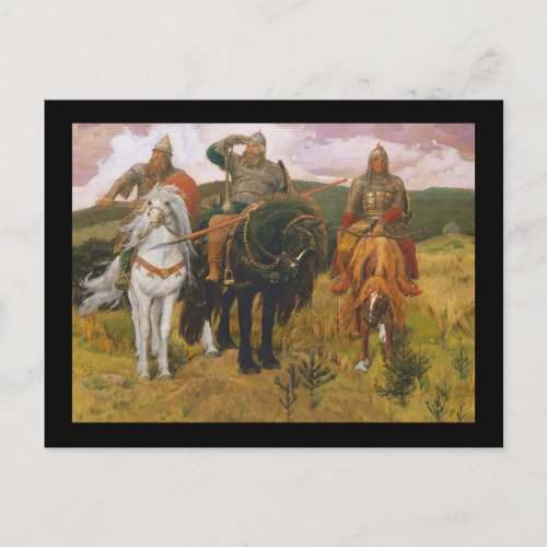 Trio of Viking Scouts Warriors Postcard