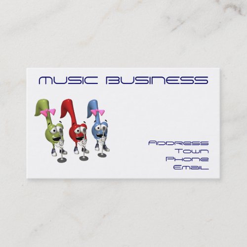 Trio Singers-Business-Personal Card Business Card Templates