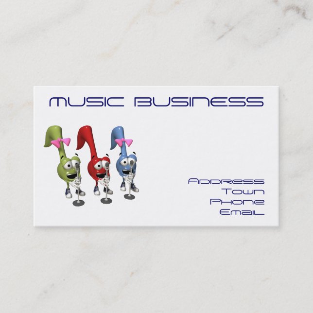 Trio Singers-Business-Personal Card (Front)