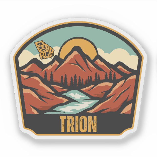 Trion, Georgia Sticker (Front)