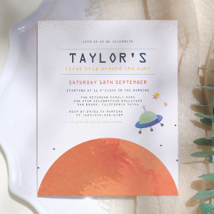 Trip Around The Sun   Budget Space Boy Birthday