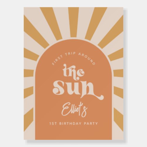 Trip Around the Sun Welcome Sign