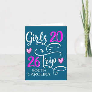 Trip South Carolina Vacation Group Card