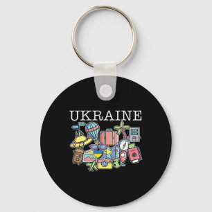 Trip To Ukraine Bound Family Travel Buddy Matching Keychain