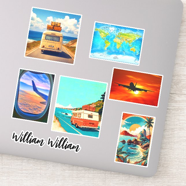 Trip & Travel Stickers for Suitcases (Traveling) (Detail)