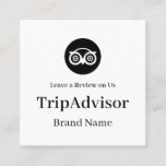 TripAdvisor QR | Custom Business Feedback Link Square Business Card